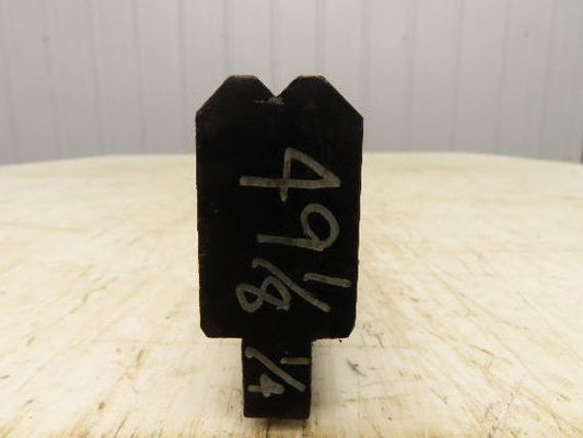 Press Brake Die 49-1/16" Long 90° V 1/4" W 1/8" D 1-3/4" H 1/2" Tang