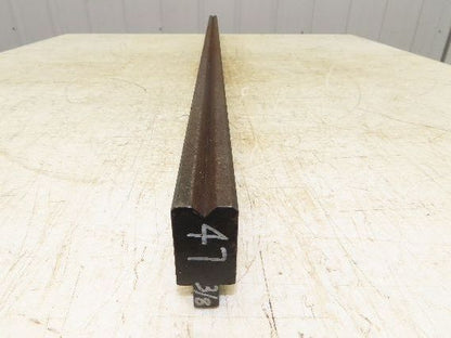 Press Brake Die 47" Long 90° V 3/8" W 1/4" D 1-3/4" H 1/2" Tang