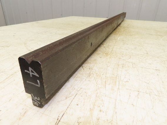 Press Brake Die 47" Long 90° V 3/8" W 1/4" D 1-3/4" H 1/2" Tang