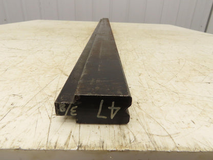 Press Brake Die 47" Long 90° V 3/8" W 1/4" D 1-3/4" H 1/2" Tang