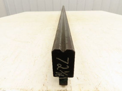 Press Brake Die 72-1/16" Long 90° V 5/16" W 5/32" D 1-3/4" H 1/2" Tang
