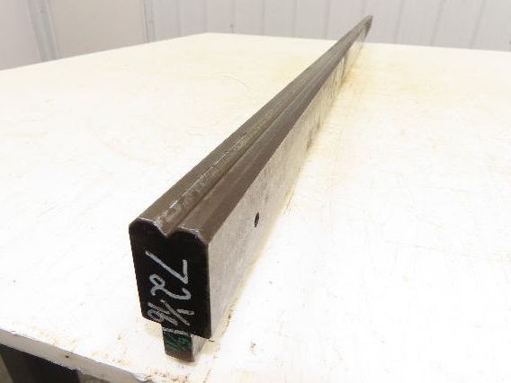 Press Brake Die 72-1/16" Long 90° V 5/16" W 5/32" D 1-3/4" H 1/2" Tang