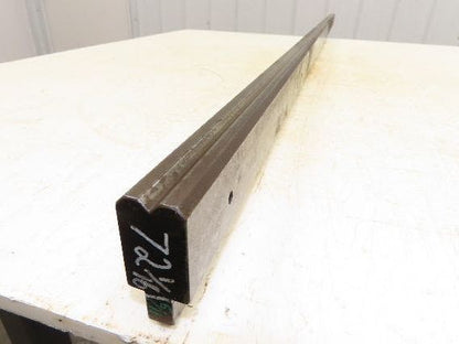 Press Brake Die 72-1/16" Long 90° V 5/16" W 5/32" D 1-3/4" H 1/2" Tang
