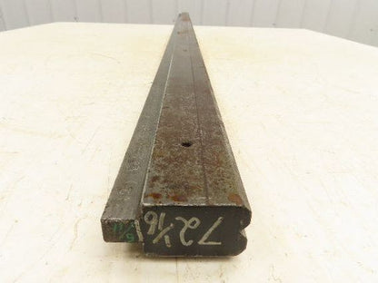 Press Brake Die 72-1/16" Long 90° V 5/16" W 5/32" D 1-3/4" H 1/2" Tang