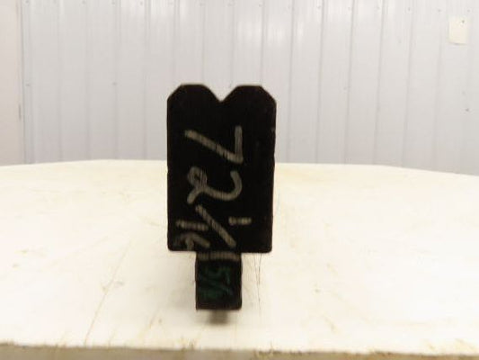 Press Brake Die 72-1/16" Long 90° V 5/16" W 5/32" D 1-3/4" H 1/2" Tang