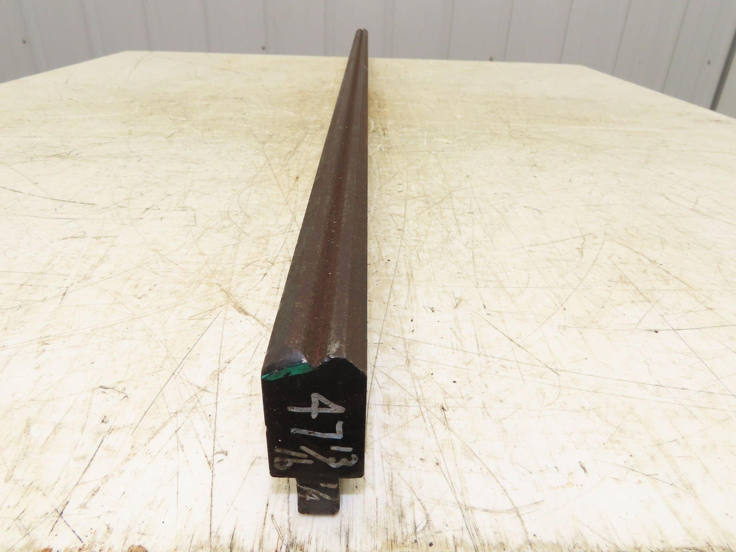 Press Brake Die 47-3/4" Long 90° V 1/4" W 1/4" D 1-3/4" H 1/2" Tang