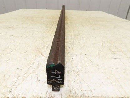 Press Brake Die 47-3/4" Long 90° V 1/4" W 1/4" D 1-3/4" H 1/2" Tang