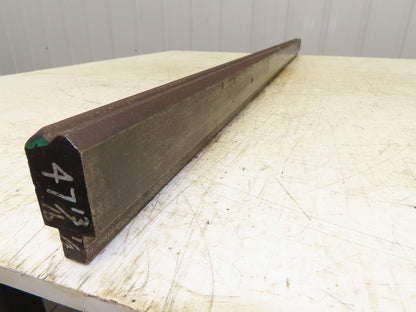 Press Brake Die 47-3/4" Long 90° V 1/4" W 1/4" D 1-3/4" H 1/2" Tang