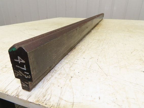 Press Brake Die 47-3/4" Long 90° V 1/4" W 1/4" D 1-3/4" H 1/2" Tang