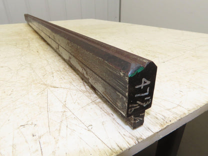 Press Brake Die 47-3/4" Long 90° V 1/4" W 1/4" D 1-3/4" H 1/2" Tang