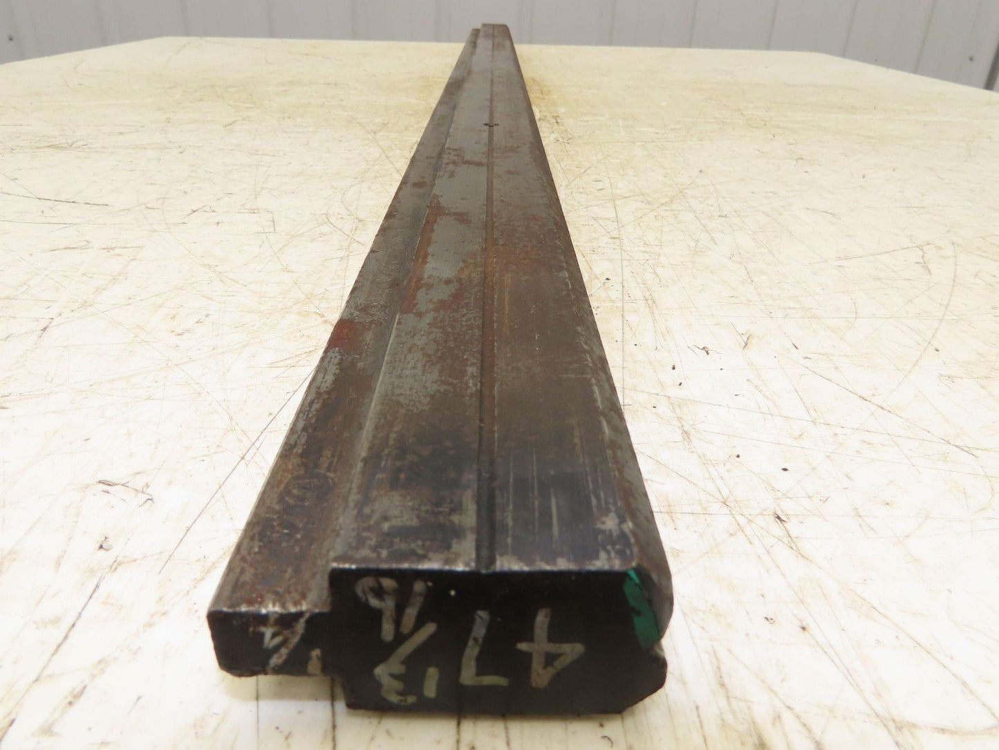Press Brake Die 47-3/4" Long 90° V 1/4" W 1/4" D 1-3/4" H 1/2" Tang