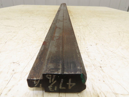 Press Brake Die 47-3/4" Long 90° V 1/4" W 1/4" D 1-3/4" H 1/2" Tang