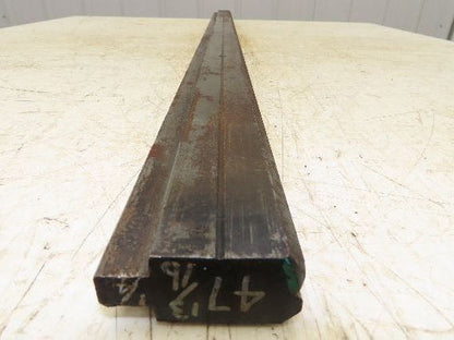 Press Brake Die 47-3/4" Long 90° V 1/4" W 1/4" D 1-3/4" H 1/2" Tang