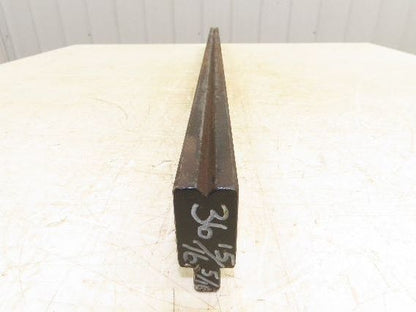 Press Brake Die 37" Long 90° V 1/4" W 1/8" D 1-3/4" H 1/2" Tang