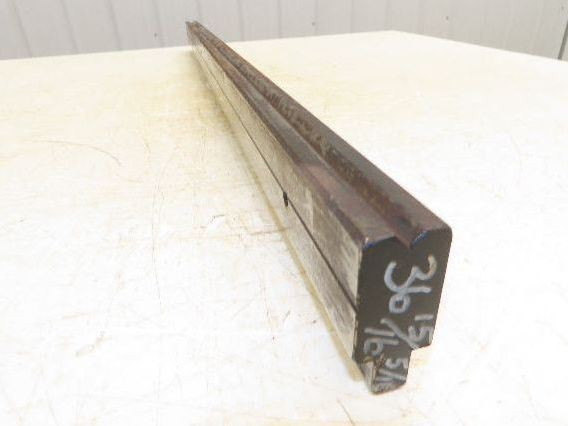 Press Brake Die 37" Long 90° V 1/4" W 1/8" D 1-3/4" H 1/2" Tang