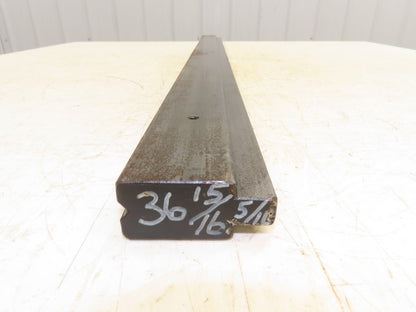 Press Brake Die 37" Long 90° V 1/4" W 1/8" D 1-3/4" H 1/2" Tang