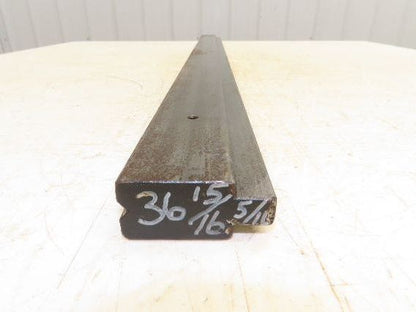 Press Brake Die 37" Long 90° V 1/4" W 1/8" D 1-3/4" H 1/2" Tang