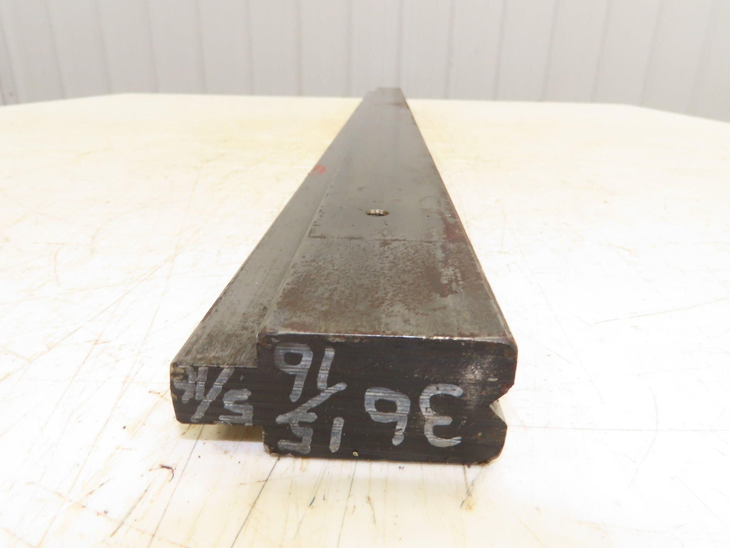 Press Brake Die 37" Long 90° V 1/4" W 1/8" D 1-3/4" H 1/2" Tang