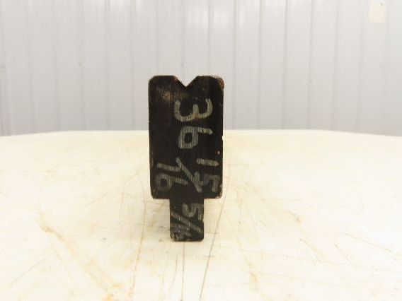 Press Brake Die 37" Long 90° V 1/4" W 1/8" D 1-3/4" H 1/2" Tang