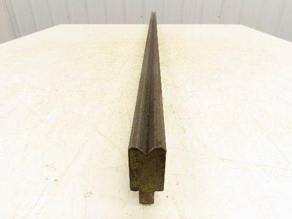 Press Brake Die 51-1/4" Long 90° V 7/16" W 1/4" D 1-3/4" H 1/2" Tang