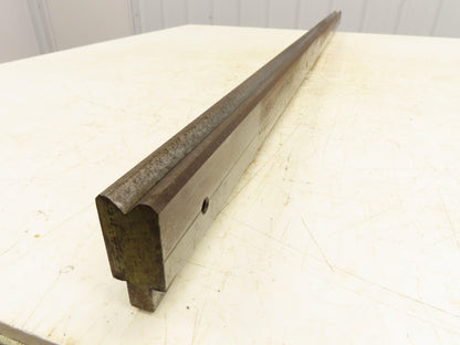 Press Brake Die 51-1/4" Long 90° V 7/16" W 1/4" D 1-3/4" H 1/2" Tang