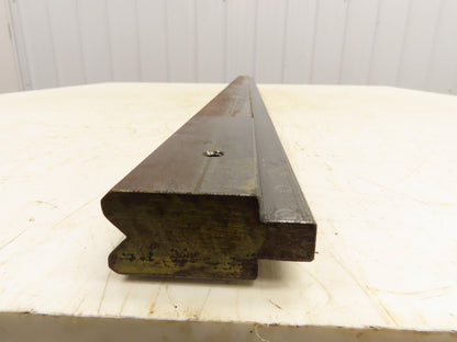 Press Brake Die 51-1/4" Long 90° V 7/16" W 1/4" D 1-3/4" H 1/2" Tang