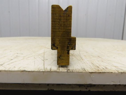 Press Brake Die 51-1/2" Long 90° V 5/16" W 3/16" D 1-11/16" H 1/2" Tang