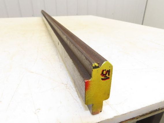 Press Brake Die 51" Long 90° V 5/16" W 1/8" D 1-3/4" H 1/2" Tang