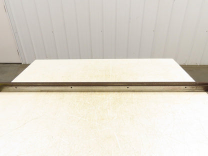 Press Brake Die 51" Long 90° V 5/16" W 1/8" D 1-3/4" H 1/2" Tang