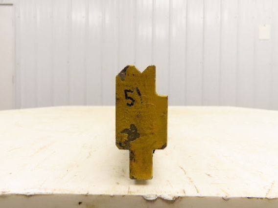 Press Brake Die 51" Long 90° V 5/16" W 1/8" D 1-3/4" H 1/2" Tang