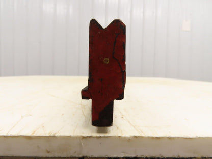 Press Brake Die 60-1/4" Long 90° V 7/16" W 3/16" D 1-3/4" H 1/2" Tang