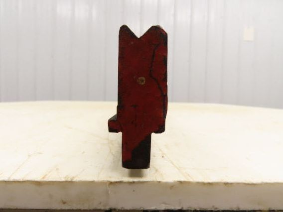 Press Brake Die 60-1/4" Long 90° V 7/16" W 3/16" D 1-3/4" H 1/2" Tang