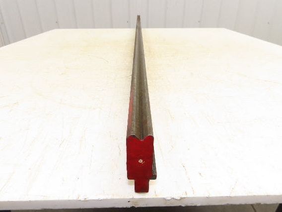 Press Brake Die 60-1/4" Long 90° V 7/16" W 3/16" D 1-3/4" H 1/2" Tang