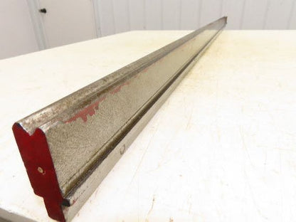 Press Brake Die 60-1/4" Long 90° V 7/16" W 3/16" D 1-3/4" H 1/2" Tang