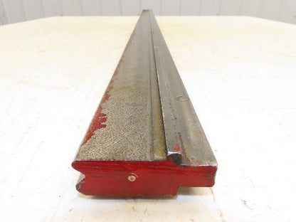 Press Brake Die 60-1/4" Long 90° V 7/16" W 3/16" D 1-3/4" H 1/2" Tang