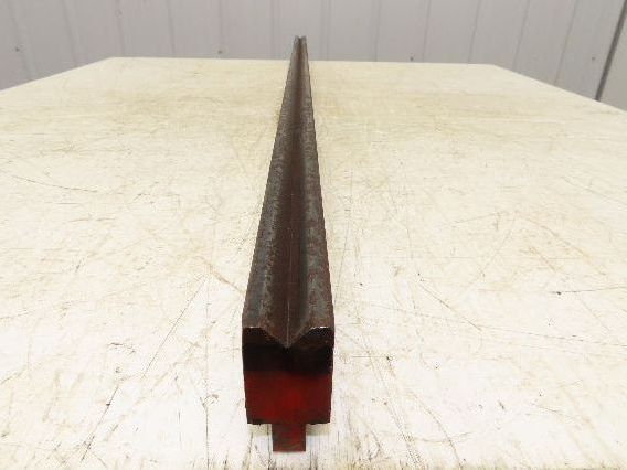 Press Brake Die 49-1/16" Long 90° V 5/8" W 5/16" D 1-3/4" H 1/2" Tang