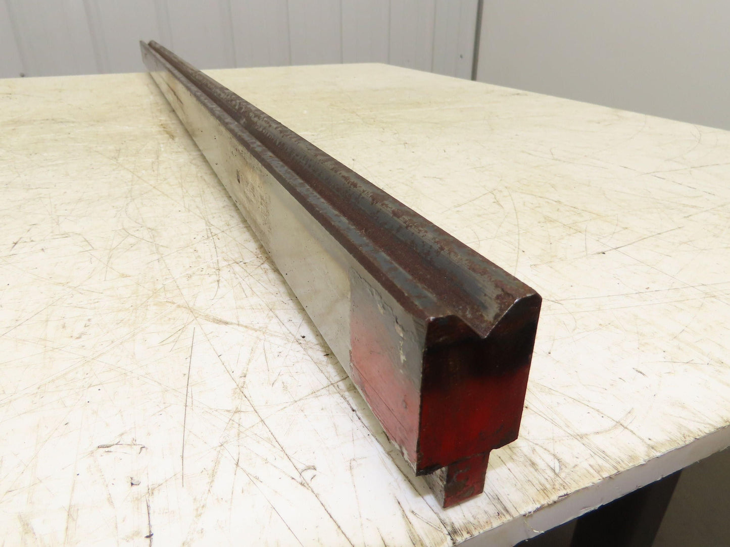 Press Brake Die 49-1/16" Long 90° V 5/8" W 5/16" D 1-3/4" H 1/2" Tang