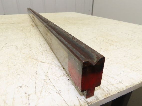 Press Brake Die 49-1/16" Long 90° V 5/8" W 5/16" D 1-3/4" H 1/2" Tang