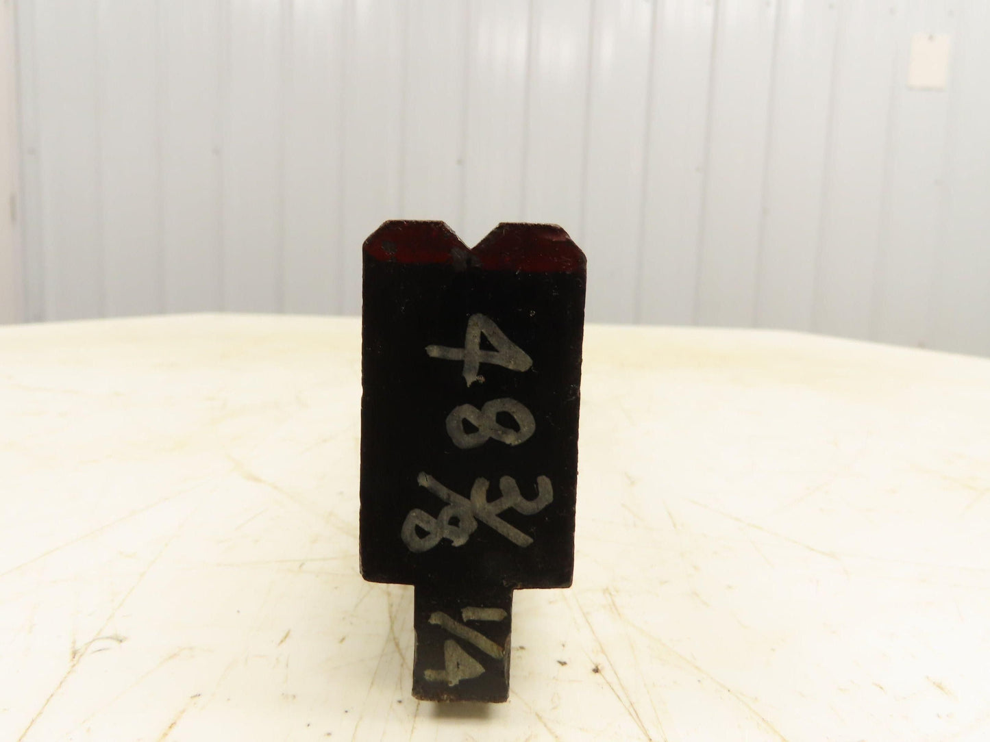 Press Brake Die 48-3/4" Long 90° V 1/4" W 1/8" D 1-3/4" H 1/2" Tang