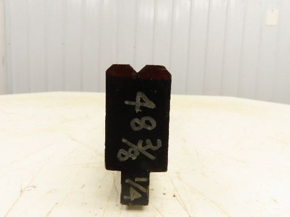 Press Brake Die 48-3/4" Long 90° V 1/4" W 1/8" D 1-3/4" H 1/2" Tang