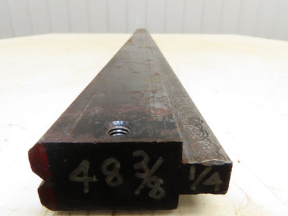 Press Brake Die 48-3/4" Long 90° V 1/4" W 1/8" D 1-3/4" H 1/2" Tang