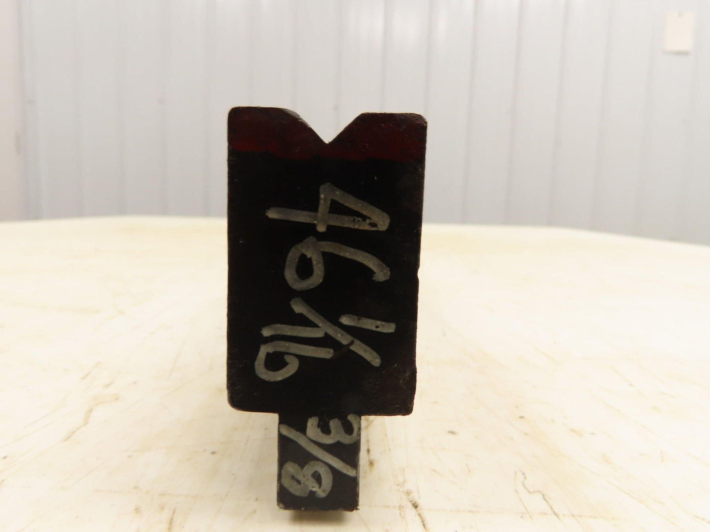 Press Brake Die 46-1/16" Long 90° V 3/8" W 5/32" D 1-3/4" H 1/2" Tang