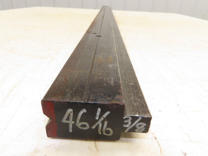 Press Brake Die 46-1/16" Long 90° V 3/8" W 5/32" D 1-3/4" H 1/2" Tang