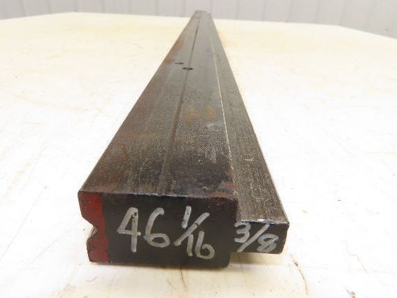 Press Brake Die 46-1/16" Long 90° V 3/8" W 5/32" D 1-3/4" H 1/2" Tang
