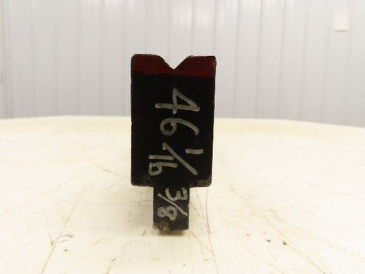 Press Brake Die 46-1/16" Long 90° V 3/8" W 5/32" D 1-3/4" H 1/2" Tang