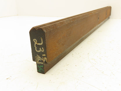 Press Brake Die 24" Long 90° V 1/4" W 1/8" D 1-7/8" H 1/2" Tang