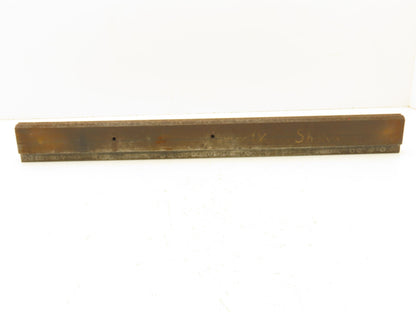 Press Brake Die 24" Long 90° V 1/4" W 1/8" D 1-7/8" H 1/2" Tang