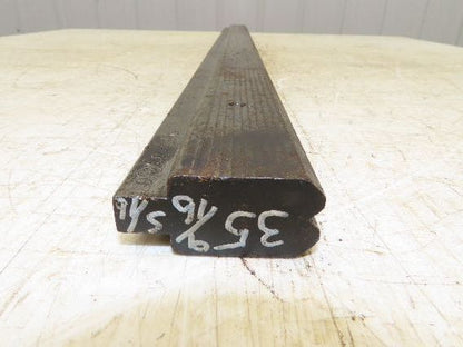Press Brake Die 35-9/16" Long 90° V 5/16" W 1/8" D 1-3/4" H 1/2" Tang
