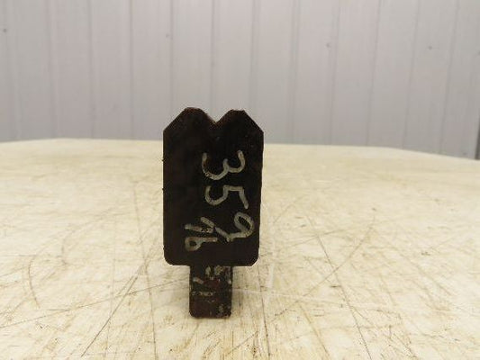 Press Brake Die 35-9/16" Long 90° V 5/16" W 1/8" D 1-3/4" H 1/2" Tang