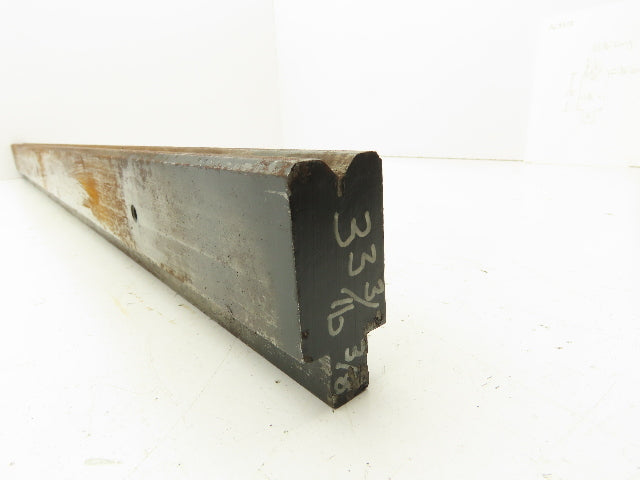 Press Brake Die 33-3/16" Long 90° V 3/8" W 3/16" D 1-3/4" H 1/2" Tang